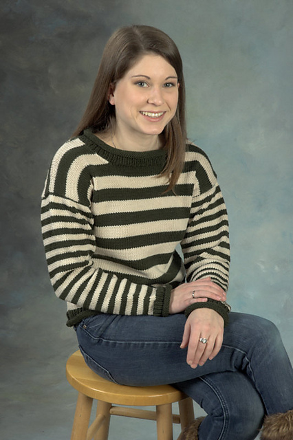 Woman’s Double Stripe Pullover