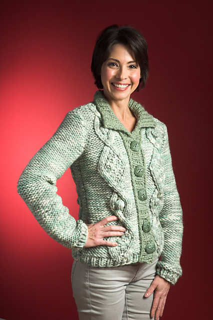 Woman’s Cabled Cardigan