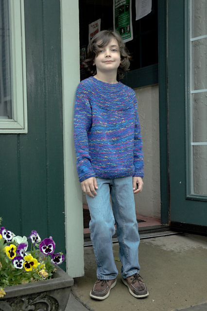 2452 Kids Top Down Yoke Pullover