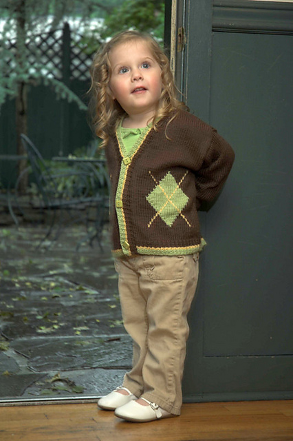 Child's Argyle Cardigan 