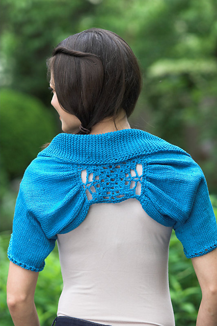 Women’s Knit and Crochet Motif Shrug