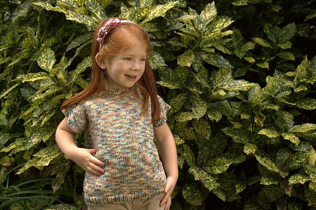 Little Girl’s Cap Sleeve Pullover