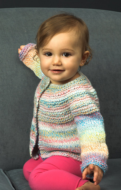 2649 Baby & Toddler Top Down Cardigan