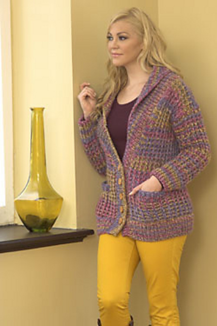 2723 Waffle Stitch Jacket