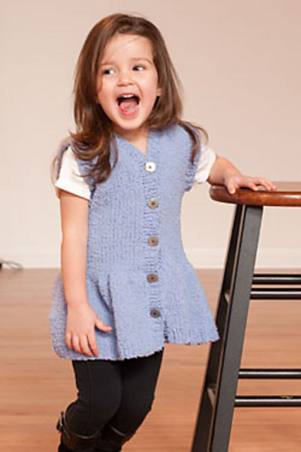 2750 Girls Drop Waist Vest