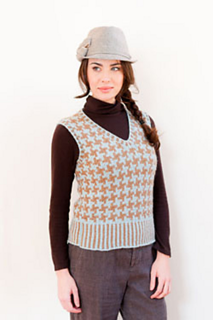 2713 Houndstooth Vest