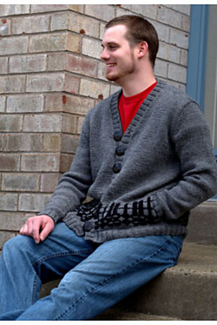 2767 Men's Fair Isle Cardigan
