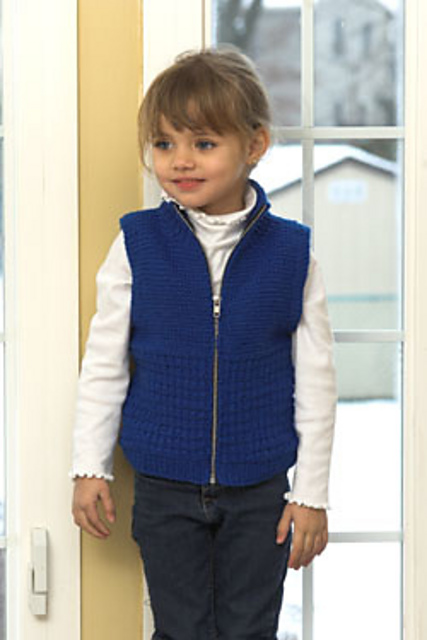 2718 Kid's Zippered Guernsey Vest