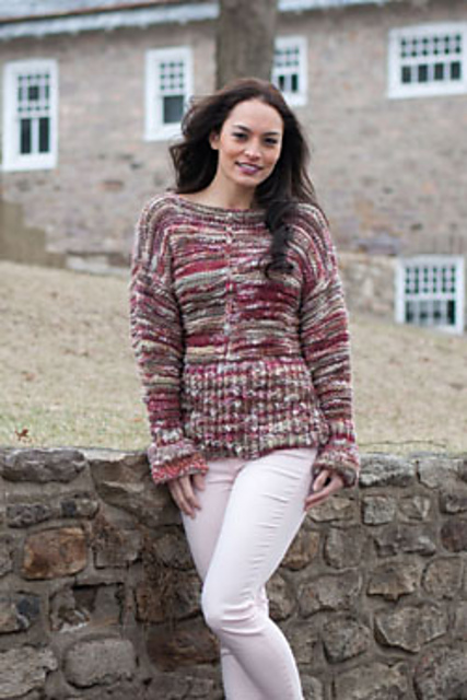 2773 Peplum Drop Shoulder Pullover