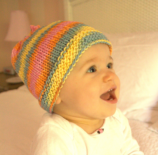 F461 Fantasy Naturale Knotted Baby Hat