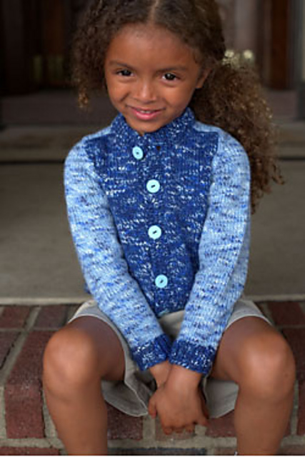 2793 Kid's Saddle Shoulder Cardigan