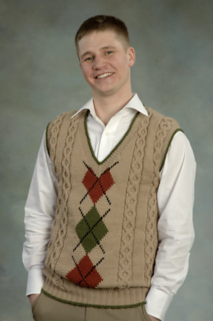 Man's Argyle Vest