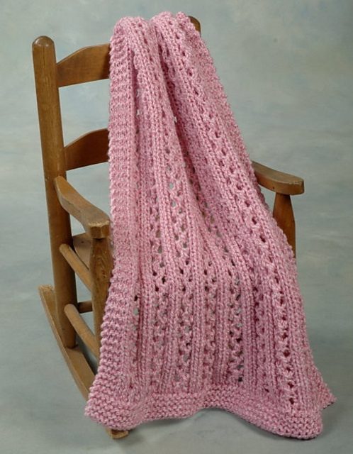 Ravelry: Lacey Ribs Afghan 04 pattern by Plymouth Yarn Design Studio
