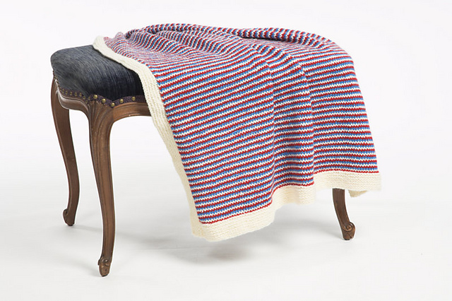 Very Thin Stripes Afghan 12