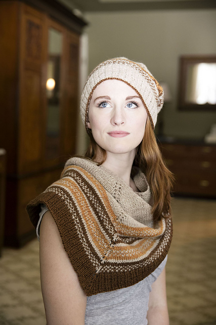 3020 Fairisle Hat & Shawl
