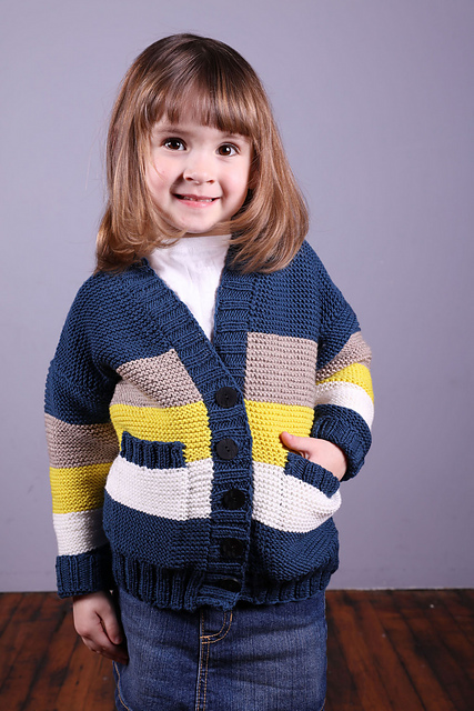 2989 Garter Stitch Cardigan
