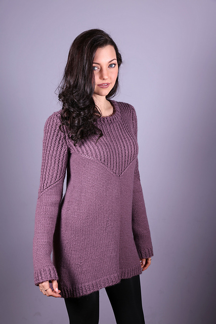 3001 Womens Cable Rib Tunic