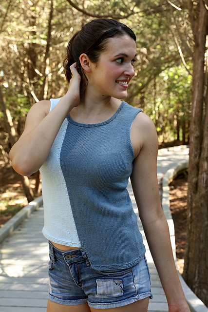 3128 Womens Two Tone Top