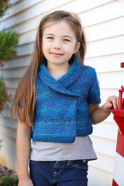 3126 Girl's Short Sleeve Cardi