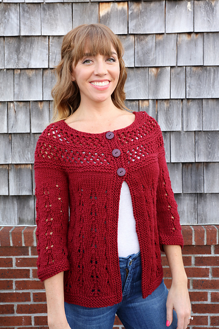 3079 Women's Lace Yoke Cardi