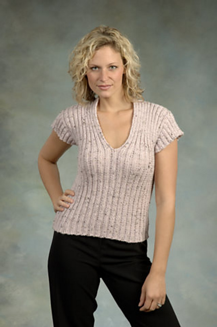 Ladies Ribbed Pullover