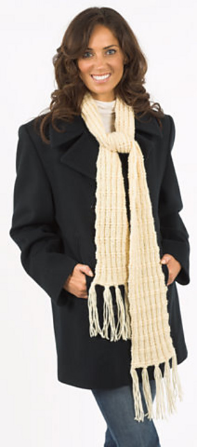 F176 Ribbed Scarf