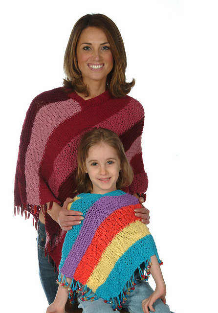 P523 Mother Daughter Ponchos