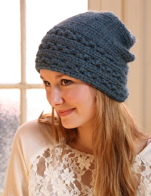 F778 Sideways Knit Hat