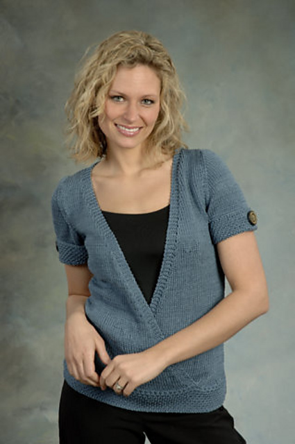 Short Sleeved Wrap Top