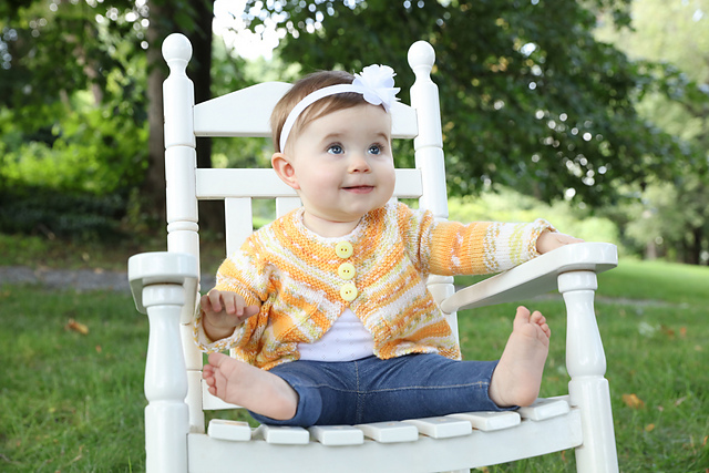 3159 Garter Yoke Cardigan