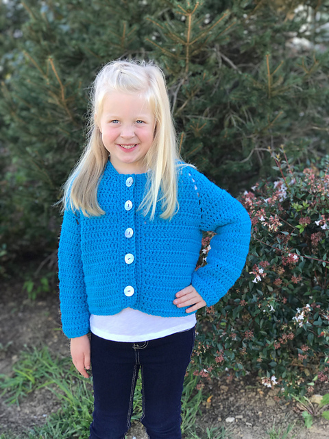 3201 Child's Raglan Cardigan