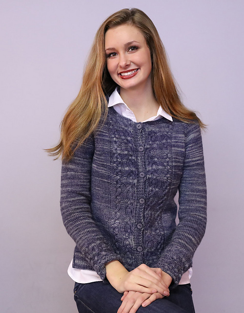 3264 Women's Cabled Cardigan