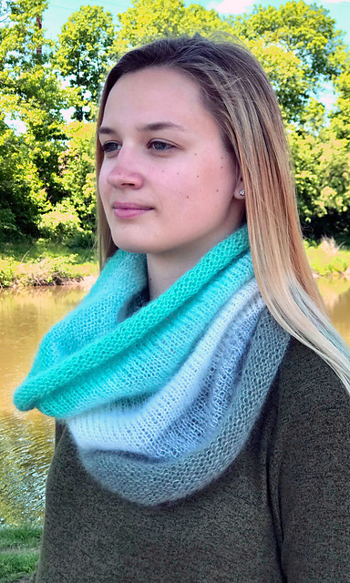 F875 Gradient Knitted Cowl