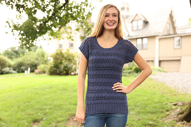 3305 Horizontal Cable Pullover