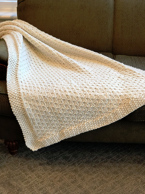 F874 Dotted Swiss Afghan