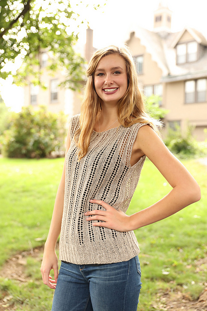 3289 Lacey Linen Top