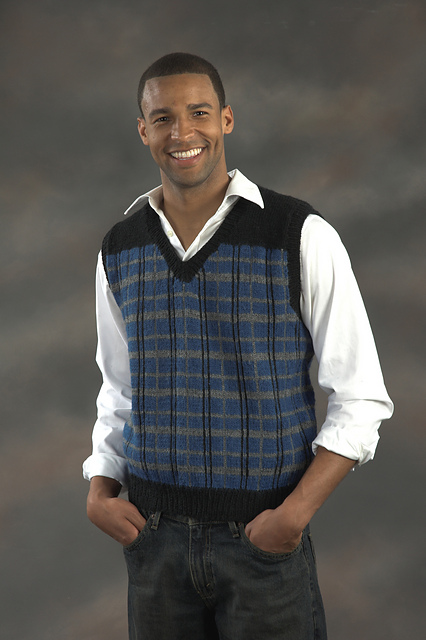 Mans plaid vest