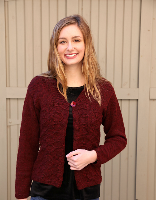 126 Ladies Diamond Cardigan