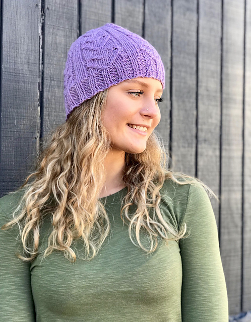 Ravelry: F904 Cable & Rib Heart Hat pattern by Plymouth Yarn Design Studio