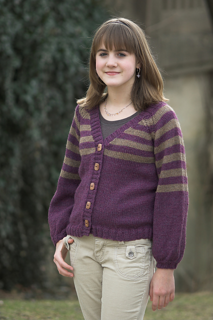 Teen Striped Cardigan