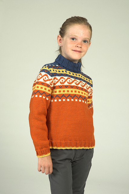 2068 Girl's Fair Isle Pullover