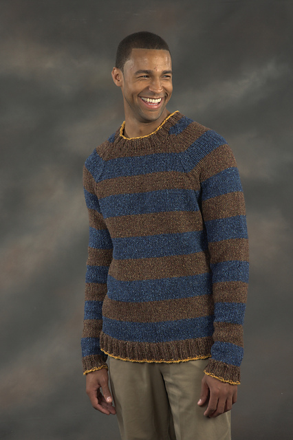 Man's Striped Pullover