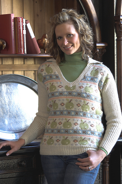 Ladies Fair Isle Pullover and Hat