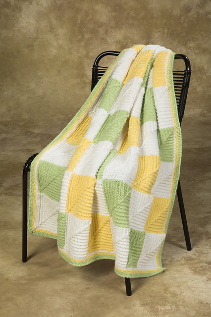 1484 Mitered Baby Afghan