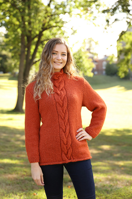 3378 Cabled Pullover