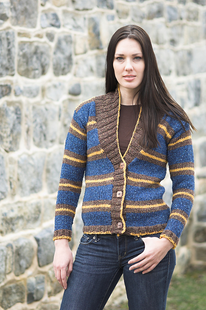 Woman's Striped Cardigan
