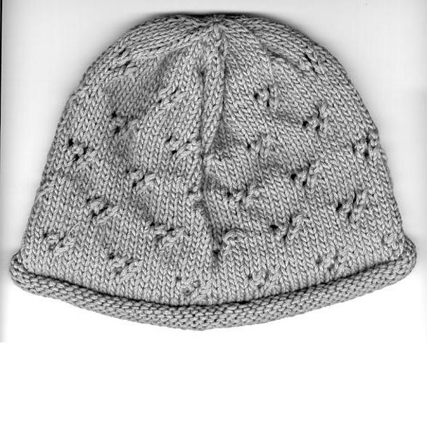 F005 Jeannee Eyelet Rolled Brim Hat