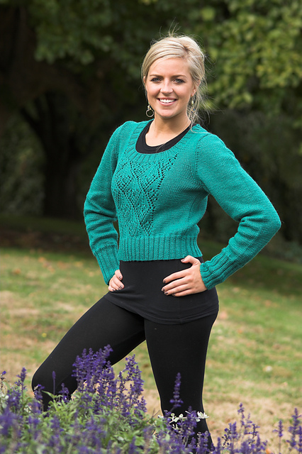 Woman's Lace Panel Pullover