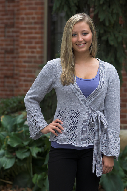 Woman's Lace Edge Wrap Cardigan