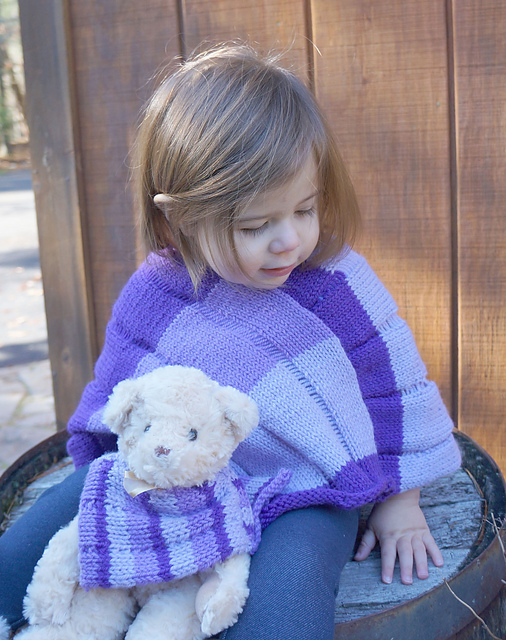 3388 Child & Bear Poncho